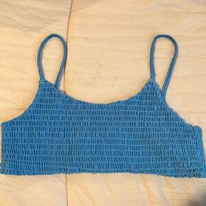 Patterned Blue Bikini and Sports Top